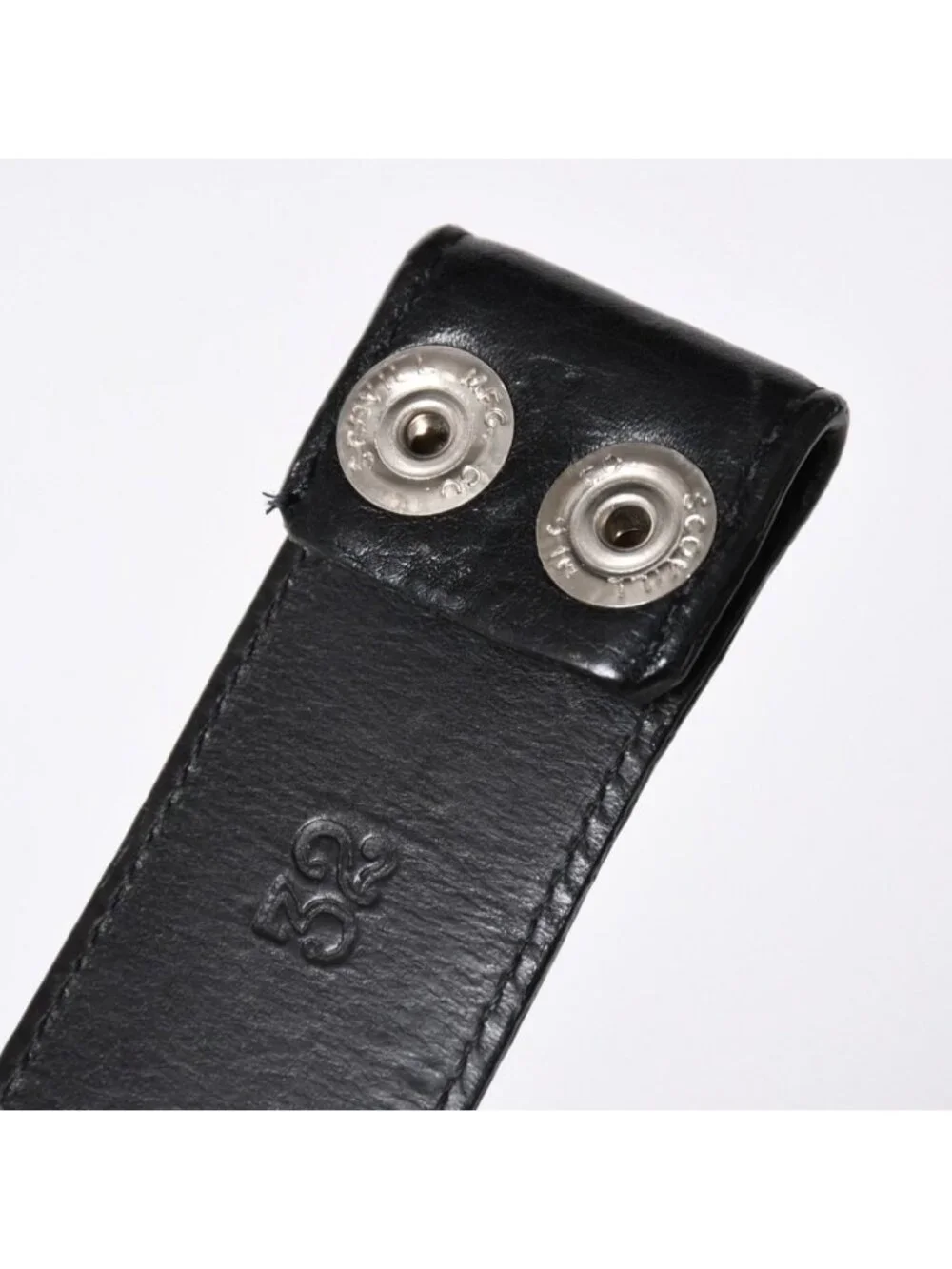 Chrome Hearts Pyramid Pls Studs Zero Belt Strap 32 Leather 925 Sterling Silver